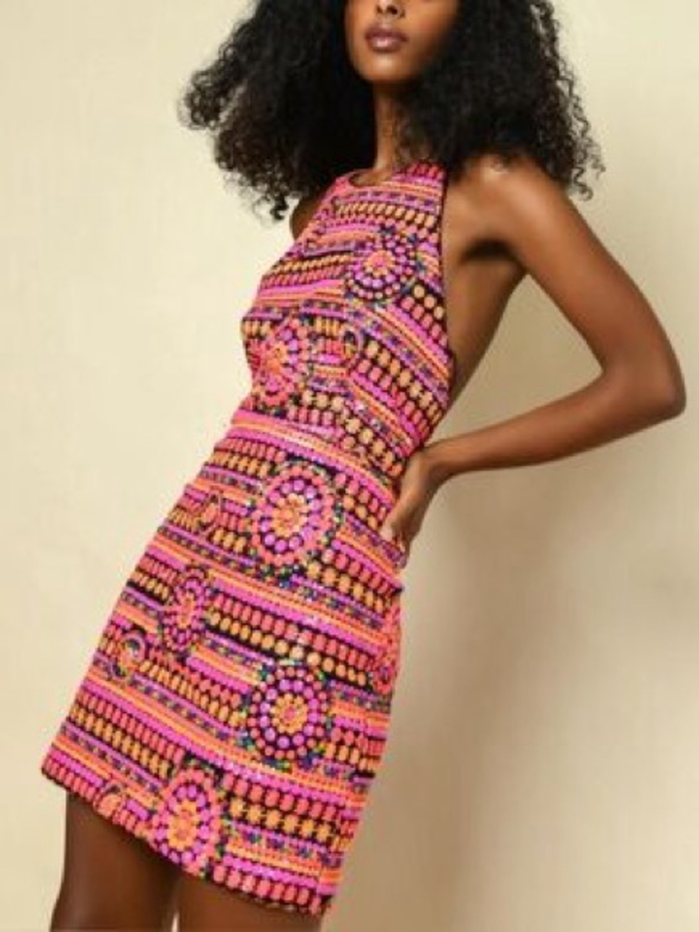 Anthropologie Hutch Cindy Strappy Sequin Mini Dress